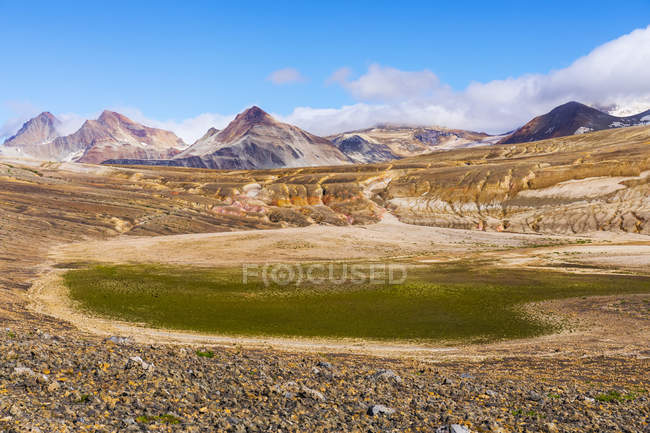Живописный вид на величественный ландшафт национального парка и заповедника Катмай; Аляска, США — стоковое фото