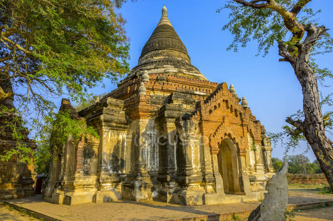 Tempio buddista; Bagan, regione di Mandalay, Myanmar — Foto stock