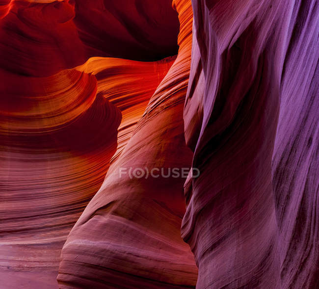 Vista panorâmica do Upper Antelope Canyon; Page, Arizona, Estados Unidos da América — Fotografia de Stock
