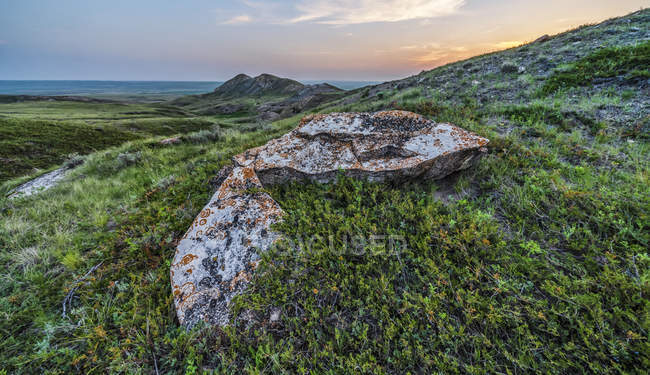 Scenic view of vast landscape stretching to the horizon — Stock Photo