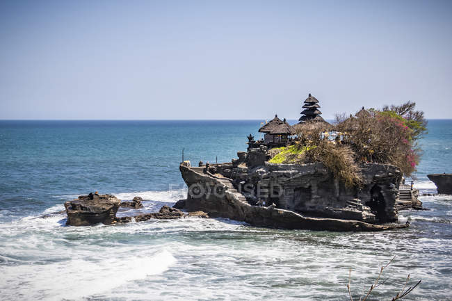 Scenic view of Tanah Lot Temple; Bali, Indonesia — Stock Photo