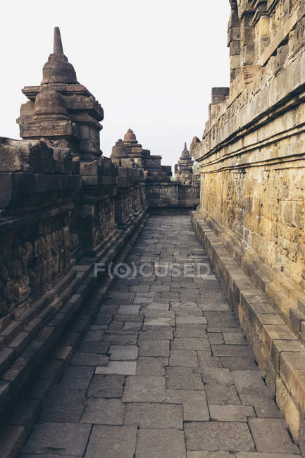 Templo de Borobudur; Yogyakarta, Indonésia — Fotografia de Stock