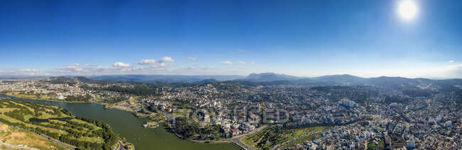 Vista aproximada de Da Lat; Da Lat, Província de Lam Dong, Vietnã — Fotografia de Stock