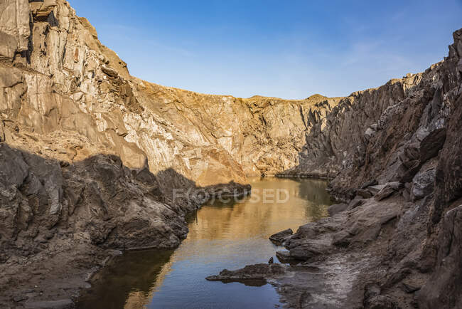 Мертвое море, Берег Скелета, Национальный парк Дороб; Нобия — стоковое фото