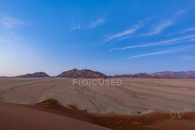 Blick auf die tote Landschaft der Namib-Wüste; Namibia — Stockfoto