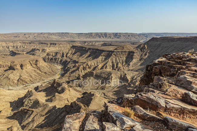 Каньон реки Фиш; Намибия — стоковое фото