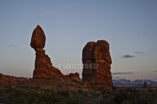 Balance Rock, Arches National Park; Utah, Vereinigte Staaten von Amerika — Stockfoto