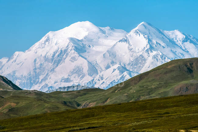 Denali (Mount McKinley), côté nord ; Alaska, États-Unis d'Amérique — Photo de stock