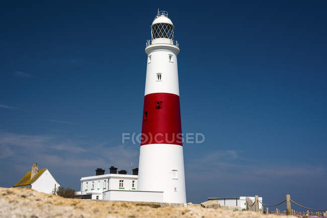 Portland Lighthouse; Portland, Dorset, England — Stock Photo