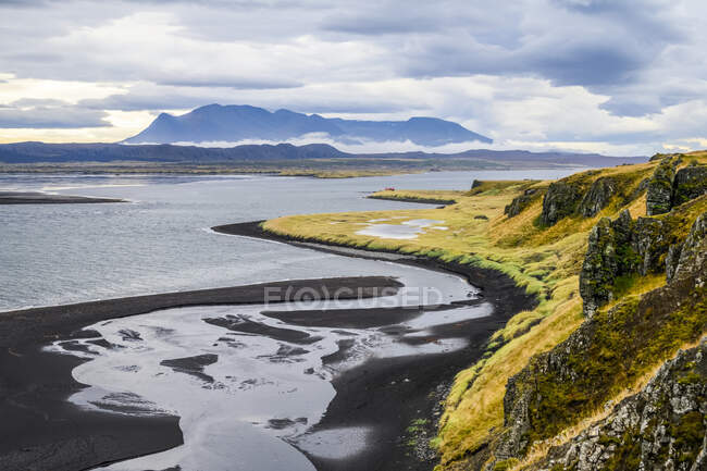 Coastline of Northwest Iceland; Hunaping vestra, Northwestern Region, Iceland — Stock Photo