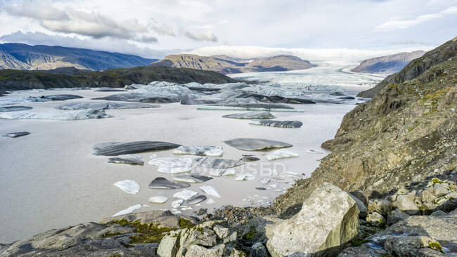 Hoffellsjokull-Gletscher, Natnajokull-Nationalpark; Hornafjordur, östliche Region, Island — Stockfoto