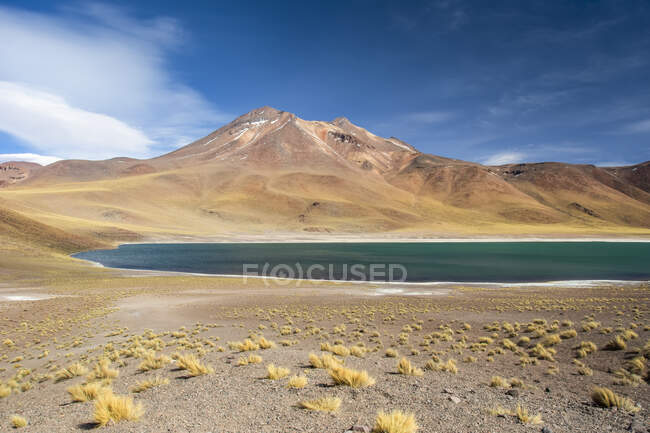 Высокогорная местность в Андах; Сан-Педро-де-Атакама, Атакама, Чили — стоковое фото