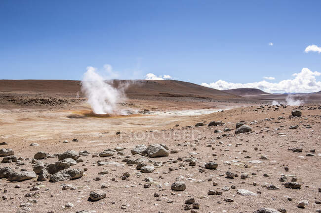 Sol de Manana Geysers, Parque Nacional Eduardo Avaroa; Departamento de Potosi, Bolívia — Fotografia de Stock