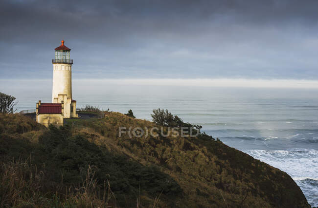 North Head Lighthouse, Cape Disappointment State Park; Ilwaco, Washington, United States Of America — Stock Photo