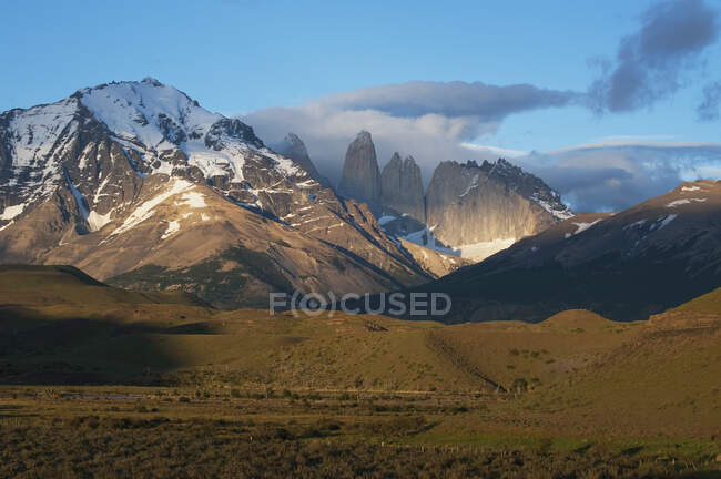 Towers Of Paine, Torres Del Paine National Park; Chile — стокове фото