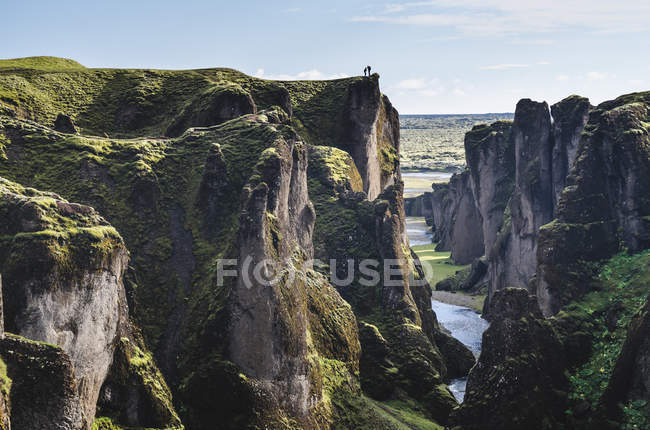 Incredibile Fjardrargljufur canyon — Foto stock