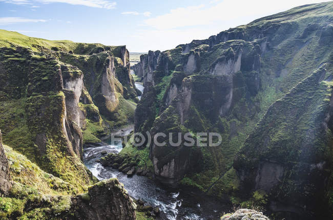 Canyon of Fjardrargljufur, Islanda — Foto stock