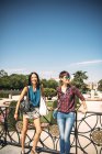 RELEASES Women posing for the Camera in Madrid — Stock Photo