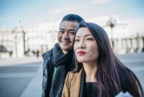 Couple chinois de touristes en Madrid, Espagne — Photo de stock