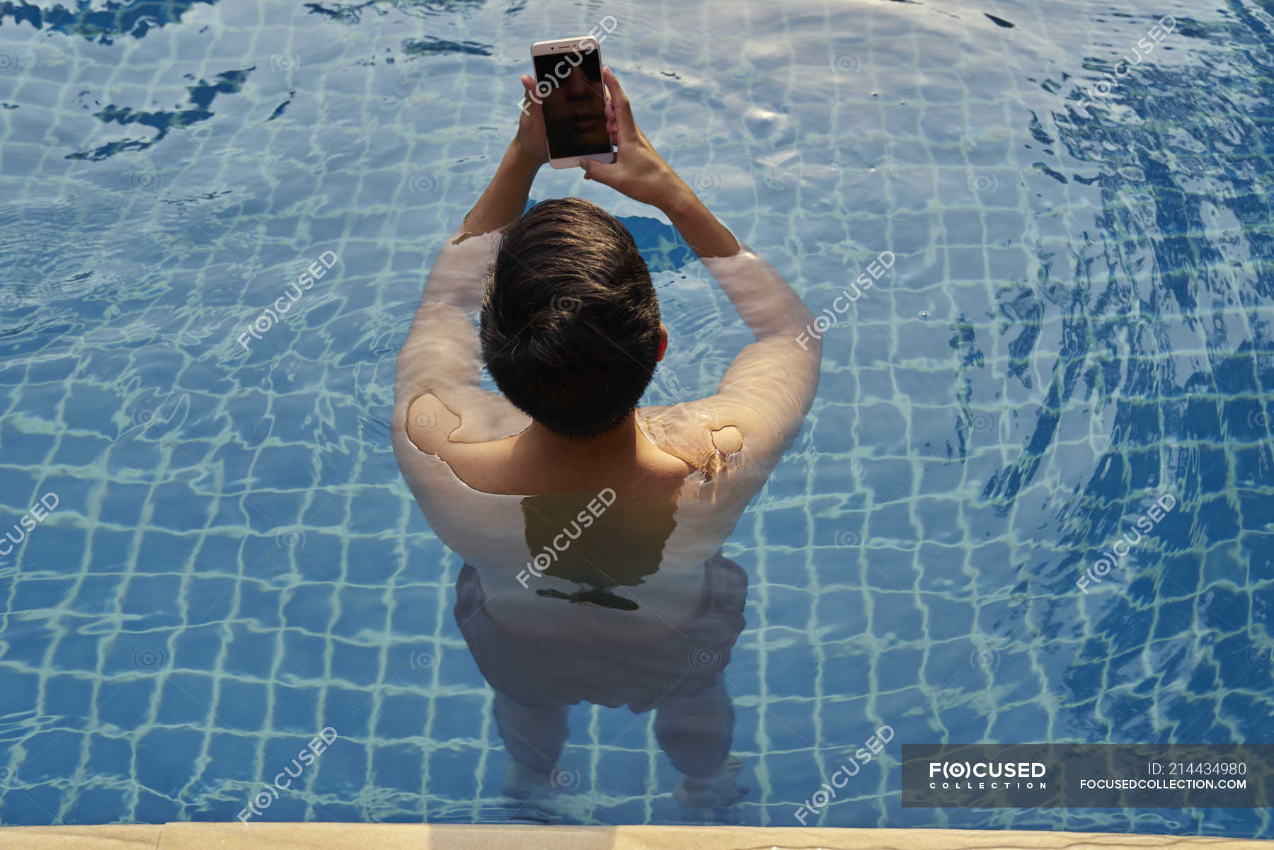 Man drinking wine in a swimming pool | premium image by rawpixel.com /  McKinsey | Pool photography, Swimming pool photography, Pool poses