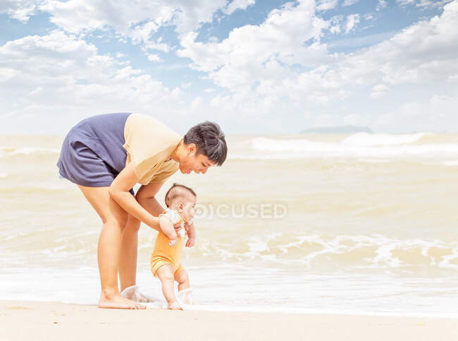 Frolicking in the beach — Stock Photo
