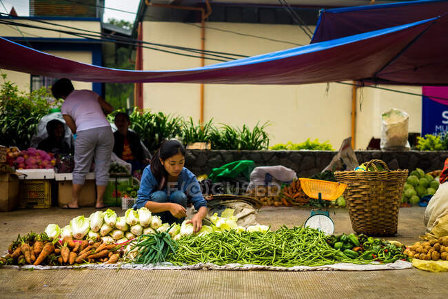 Un mercato locale a Sagada, Filippine — Foto stock