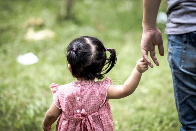 Momento pai e filha — Fotografia de Stock