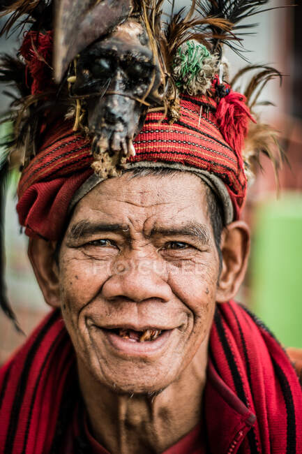 Igorot son personas nativas que viven en las provincias montañosas de Luzón en Filipinas - foto de stock