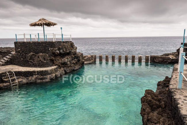 Natural swimming pools at Charco Azul, La Palma, Spain — Stock Photo