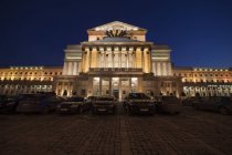 Ópera Nacional à noite, Varsóvia — Fotografia de Stock