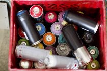 Spray canettes de peinture — Photo de stock