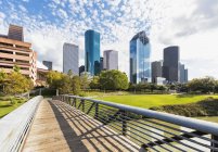 Ponte sobre Buffulo Bayou — Fotografia de Stock