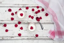 Mousse mascarpone framboise — Photo de stock