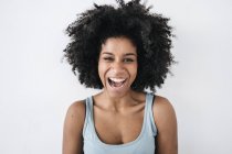 Felice giovane donna — Foto stock