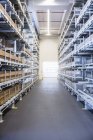 High rack factory warehouse — Stock Photo