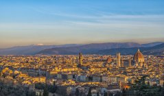 Paysage urbain avec Palazzo Vecchio, Florence — Photo de stock