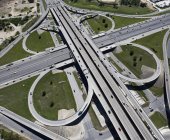 Vista aerea dello svincolo autostradale — Foto stock