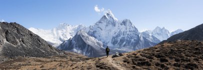 Nepal, Himalaya, Khumbu, Everest, Kongma La, Ama Dablam, escursioni in montagna — Foto stock