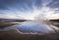 USA, United States of America, Wyoming, Montana, Idaho, Yellowstone National Park, Hot Spting — Stock Photo