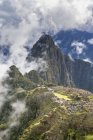 South America, Peru, Andes, Mountains landscape with Machu Picchu view — Stock Photo