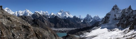 Nepal, Himalaya, Khumbu, Everest, Everest e Nuptse — Foto stock