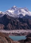 Nepal, Himalaya, Khumbu, Everest, Renjo La, vetta innevata del Gokyo — Foto stock