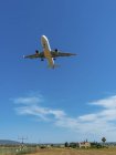 Spain, Palma de Mallorca, landing jet — Stock Photo
