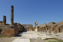 Itália, Campania, Pompeia, Fórum sítio arqueológico — Fotografia de Stock