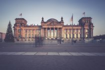 Berlin, Germany, view of Reichstag at evening — Stock Photo