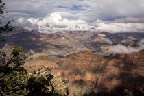 Daytime distant view of mountainscape in Grand Canyon national park — Stock Photo