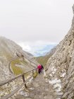 Suizos, Pareja mayor senderismo en Alpes Emmentales - foto de stock