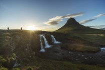 Islanda, penisola di Snaefellsnes, Kirkjufell, cascata — Foto stock