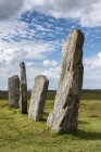 Reino Unido, Escócia, Ilha de Lewis, Callanish, vista para pedras em pé — Fotografia de Stock