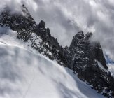 Francia, Chamonix, Alpi, Petit Aiguille Vert, gruppo di alpinisti — Foto stock
